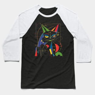 Mid-Century Modern CAT Boxes Baseball T-Shirt